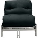 Buy Argos Home Single Futon Metal Sofa Bed with Mattress - Black | Sofa beds | Argos