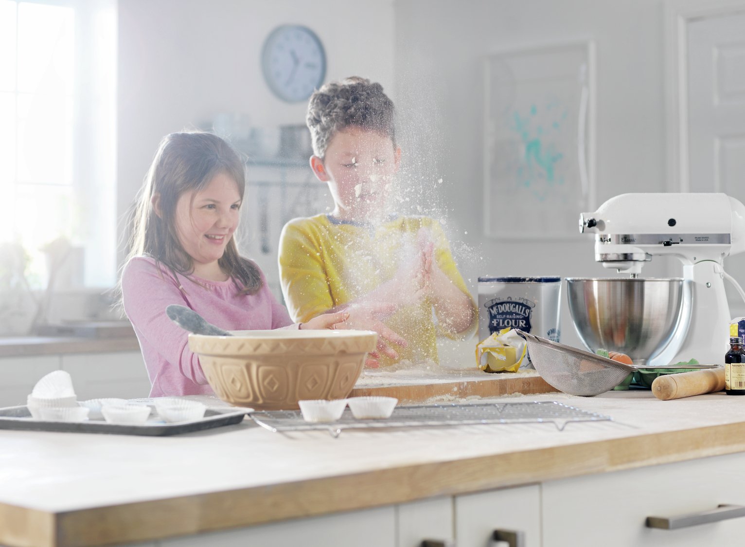 Buy KitchenAid 5K45SSBWH Classic Stand Mixer - White | Stand
