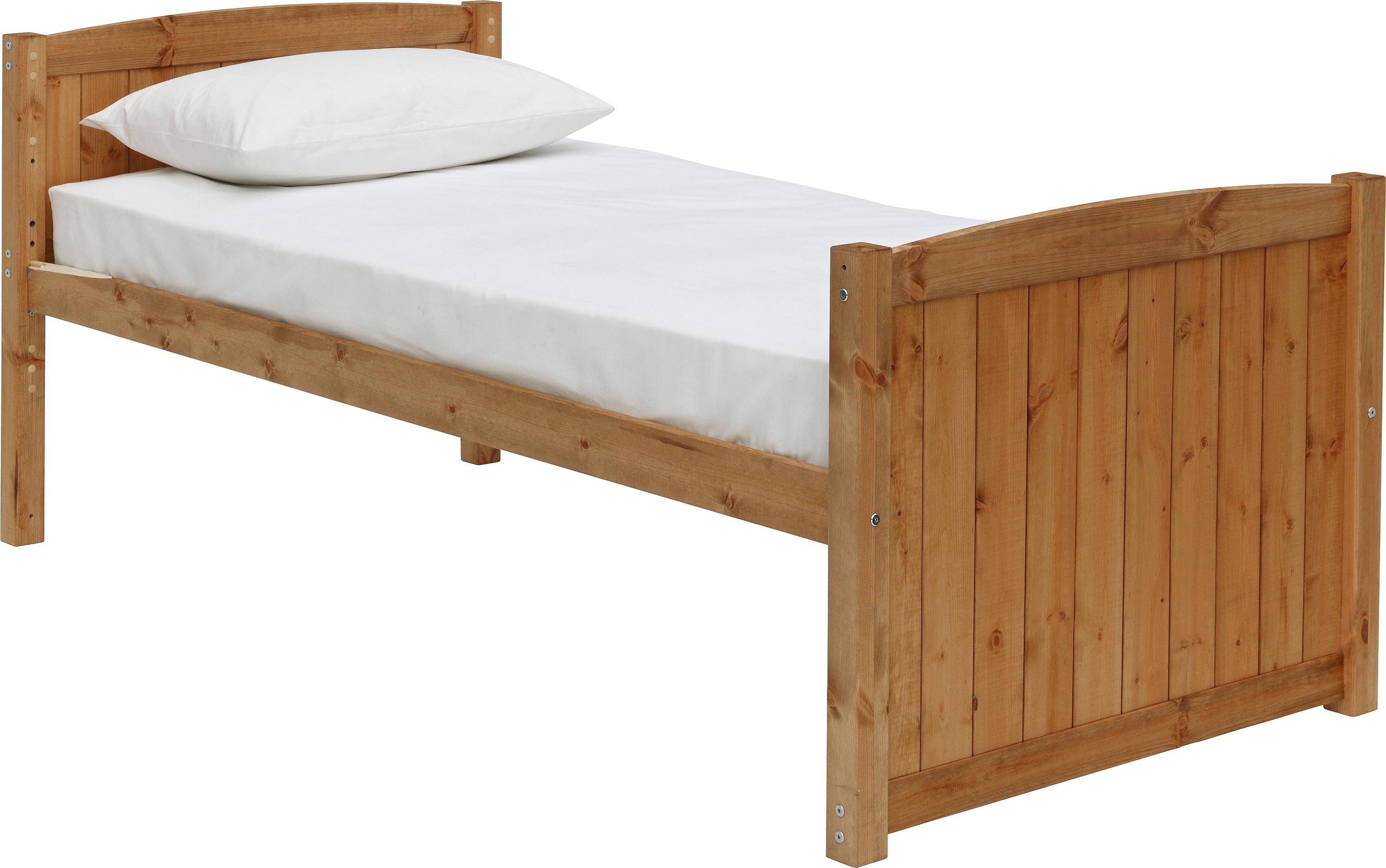 Argos Leigh Detachable Single Bunk Bed & 2 Ashley MattressesPine