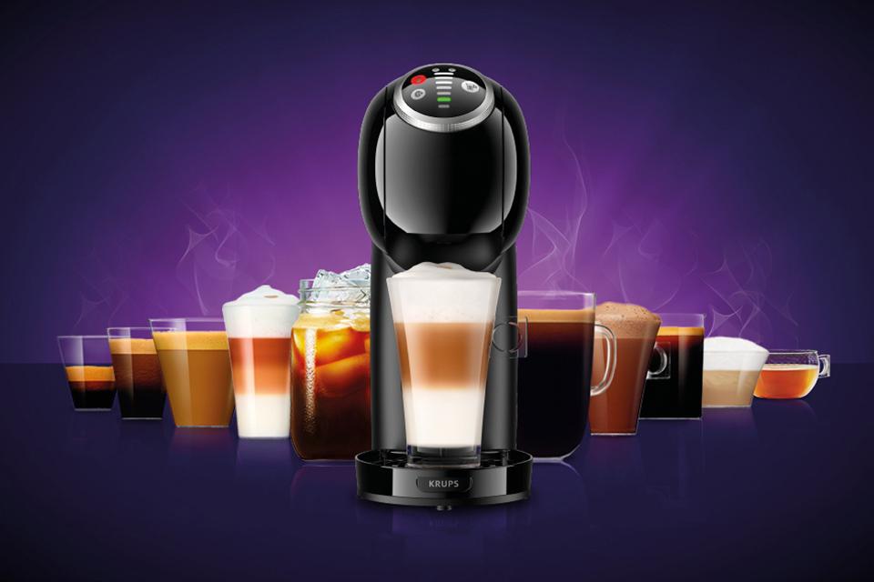 Nescafe Dolce Gusto machine and coffee.