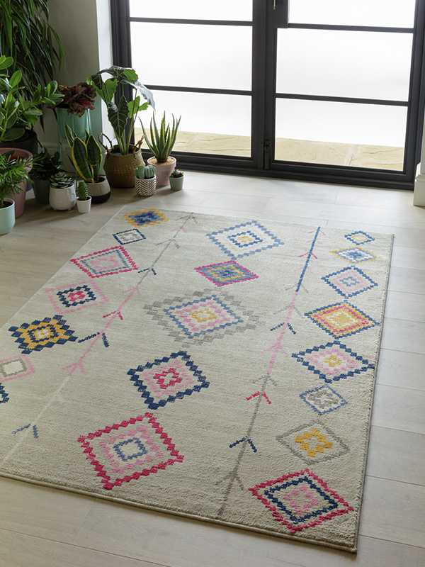 Argos Home Global Brights Berber rug - 120x170cm - multi.
