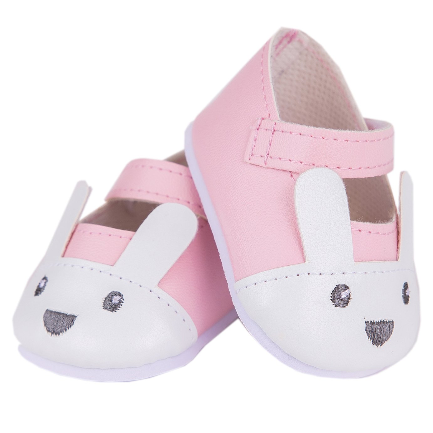 Tiny Treasures Pink Bunny Shoe Set