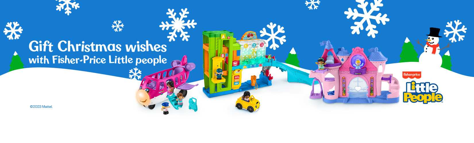 Gift Christmas wishes with Fisher-Price Little people.