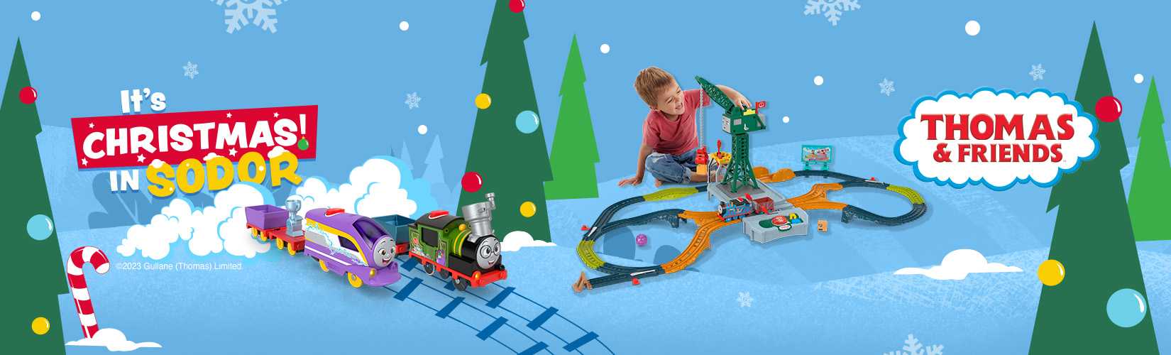 It's Christmas in Sodor. Thomas & Friends.