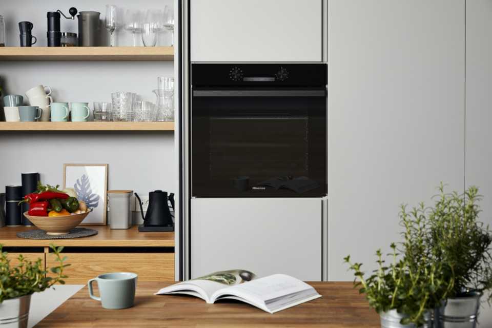 Hisense built-in cooking appliance in a kitchen.