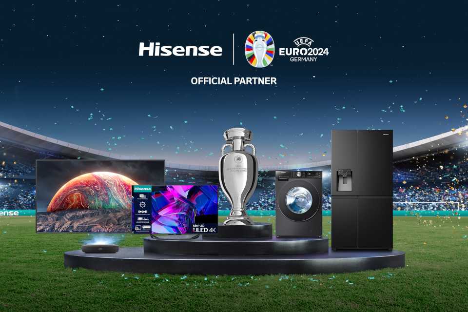 Hisense, an official partner of UEFA EURO 2024.