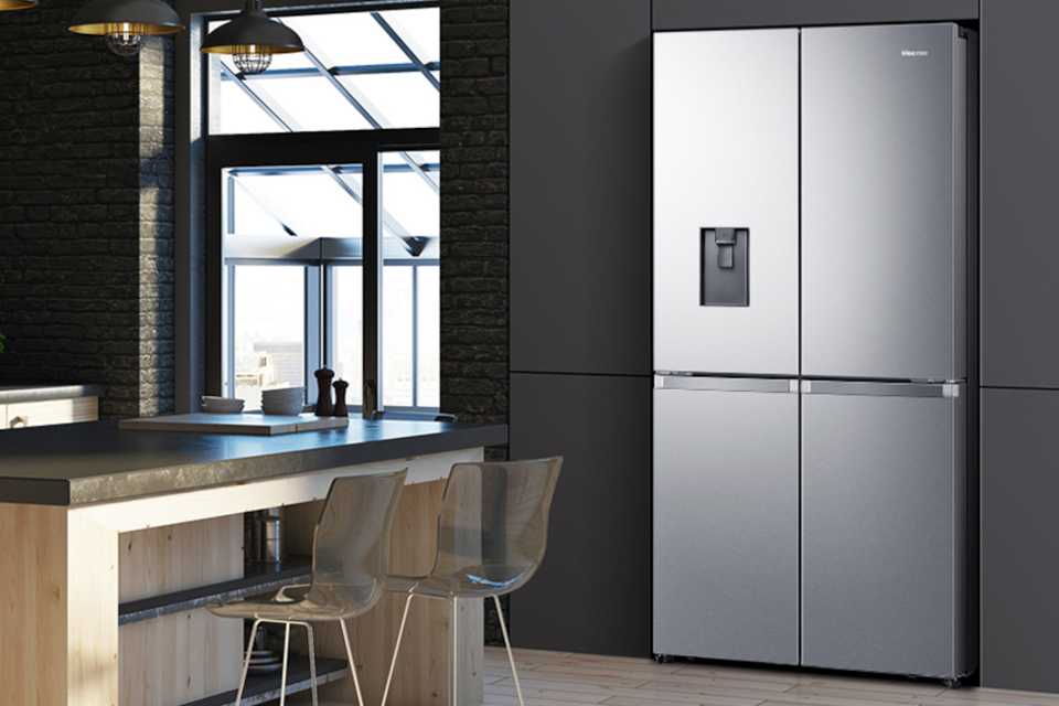 Hisense RQ758 PureFlat multi-door fridge freezer.