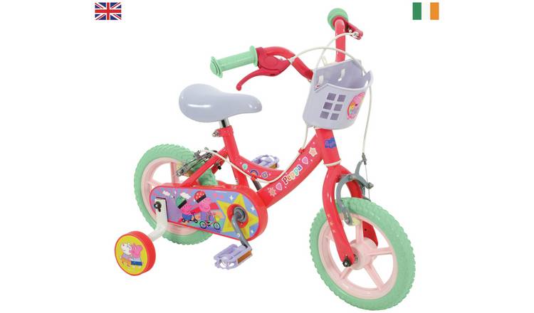 Peppa Pig 12 inch Wheel Size Kids Beginner Bike