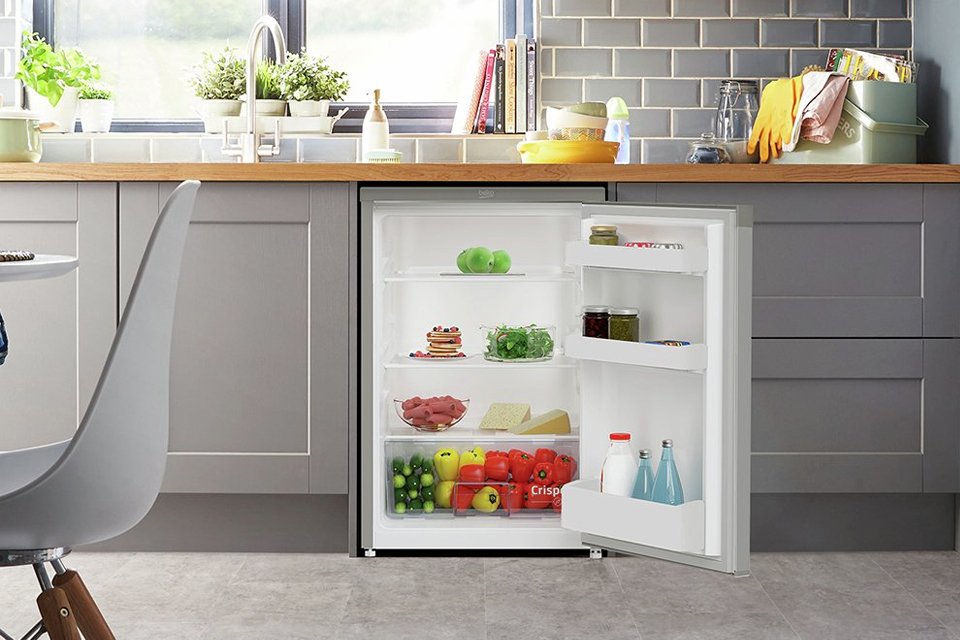 Beko UL4584S Under Counter Fridge - Silver.