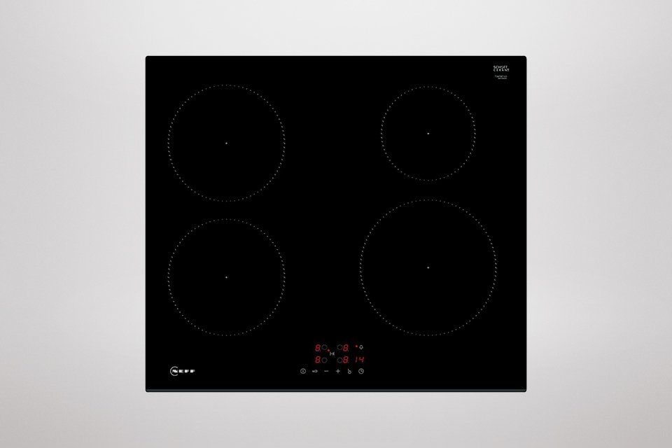 Touch controls on a hob.