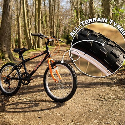 Spike 20 inch Wheel Size Kids Mountain Bike.