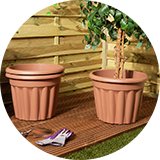 Garden pots and planters.