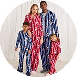 Matching family nightwear.