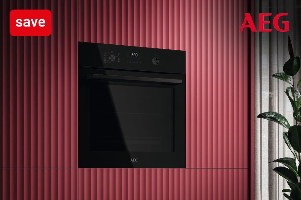 Save 10% on all AEG large kitchen appliances. With code AEG10.
