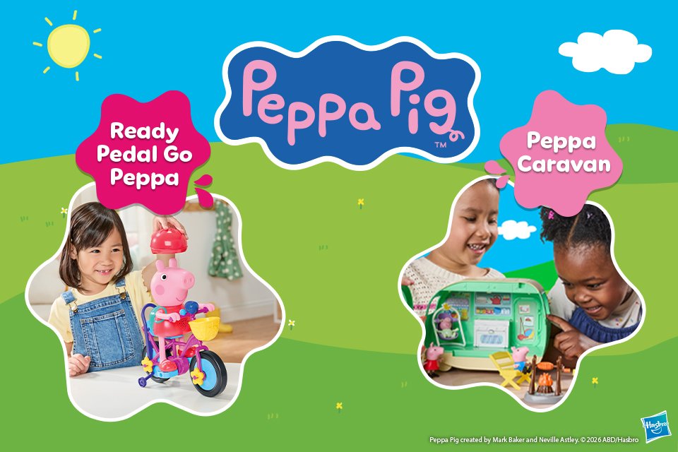 Save 20% on selected Peppa Pig this Oinktober. Use code PEPPA20.