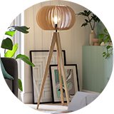 Floor lamps.