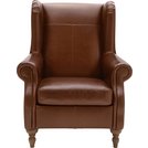 Buy Argos Home Argyll Leather High Back Chair - Tan | Armchairs and