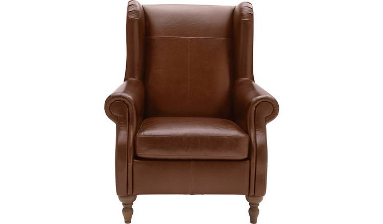 Leather chair best sale high back