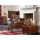 Buy Argos Home Argyll Leather High Back Chair - Tan | Armchairs and