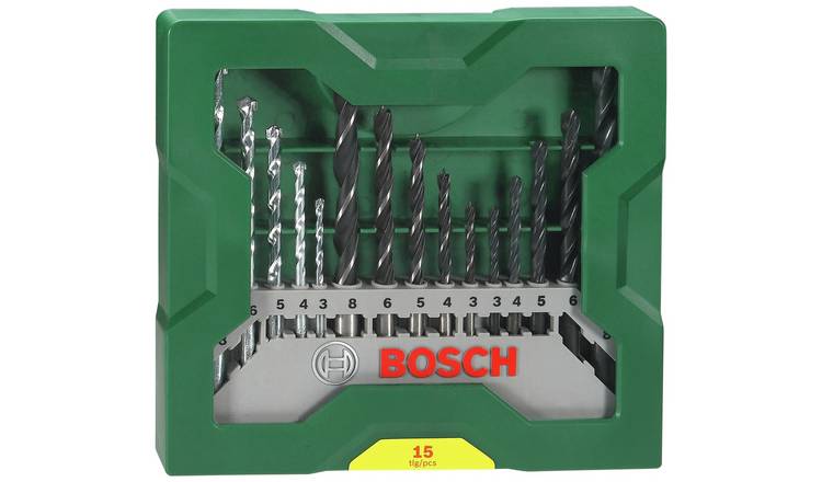 Buy Bosch 15 Piece X-Line Drill Bit Set | Diy Power Tool Accessories | Argos