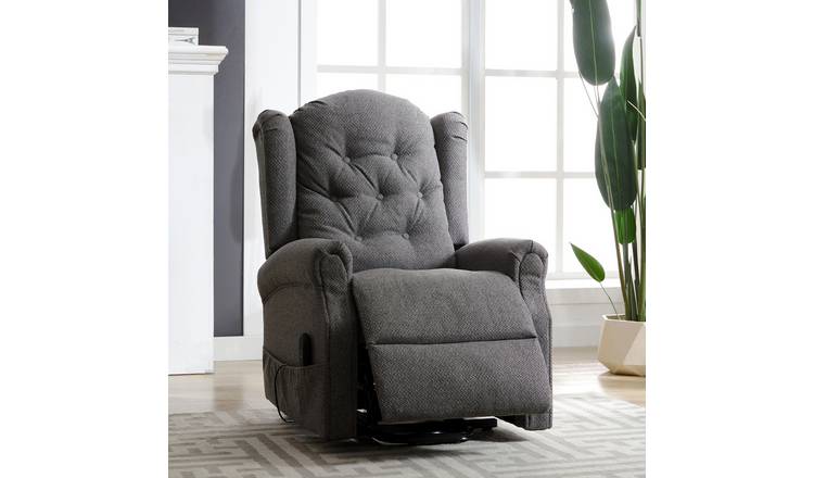 Artemis Home Crawley Electric Riser Recliner with Massage and Heat - Dark Grey