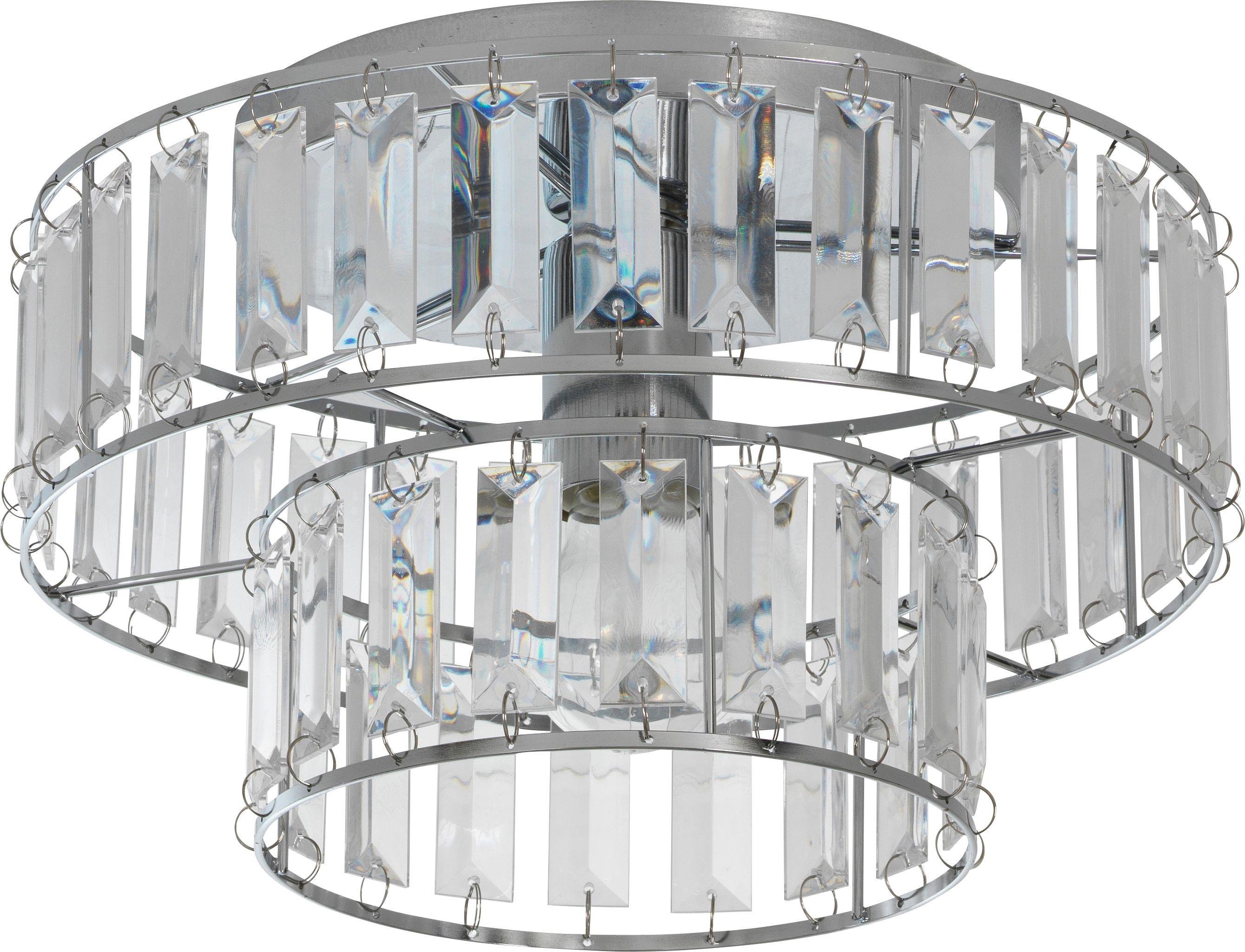 Argos Home Gisela 2 Tier Glass Ceiling Fitting - Chrome