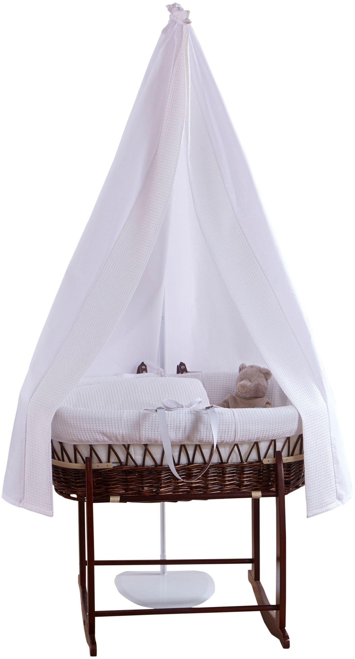 Clair de Lune 3 Piece Waffle Starter Moses Basket Set