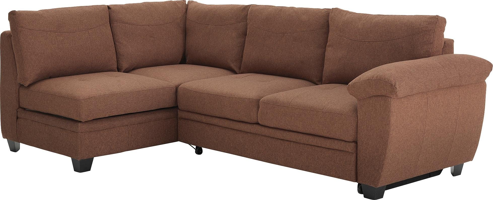 Argos Home Fernando Left Corner Fabric Sofa Bed - Chocolate