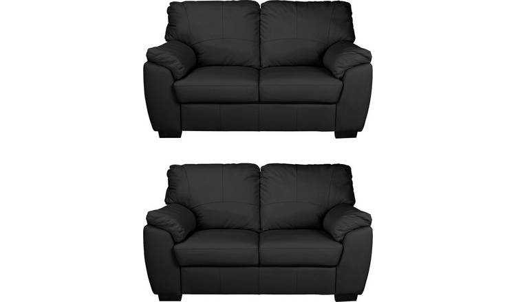 two seater leather sofa argos