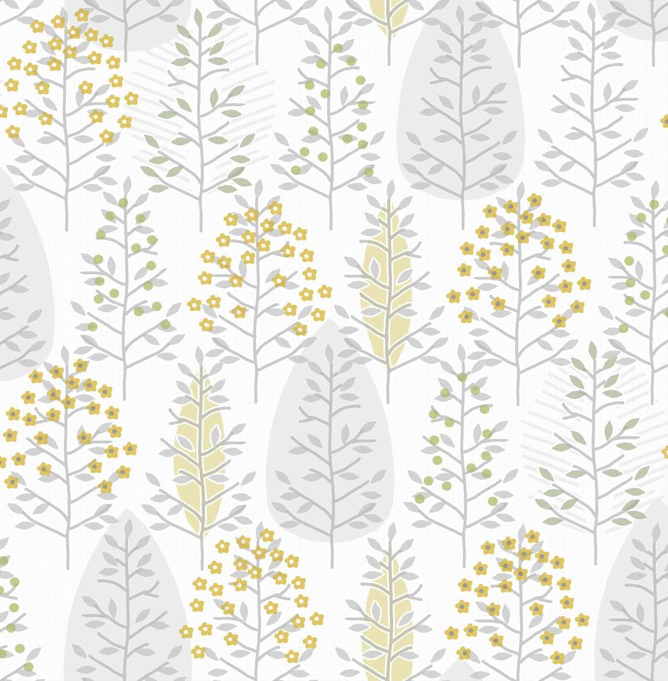 Fresco Scandiscape Ochre Yellow Wallpaper Review