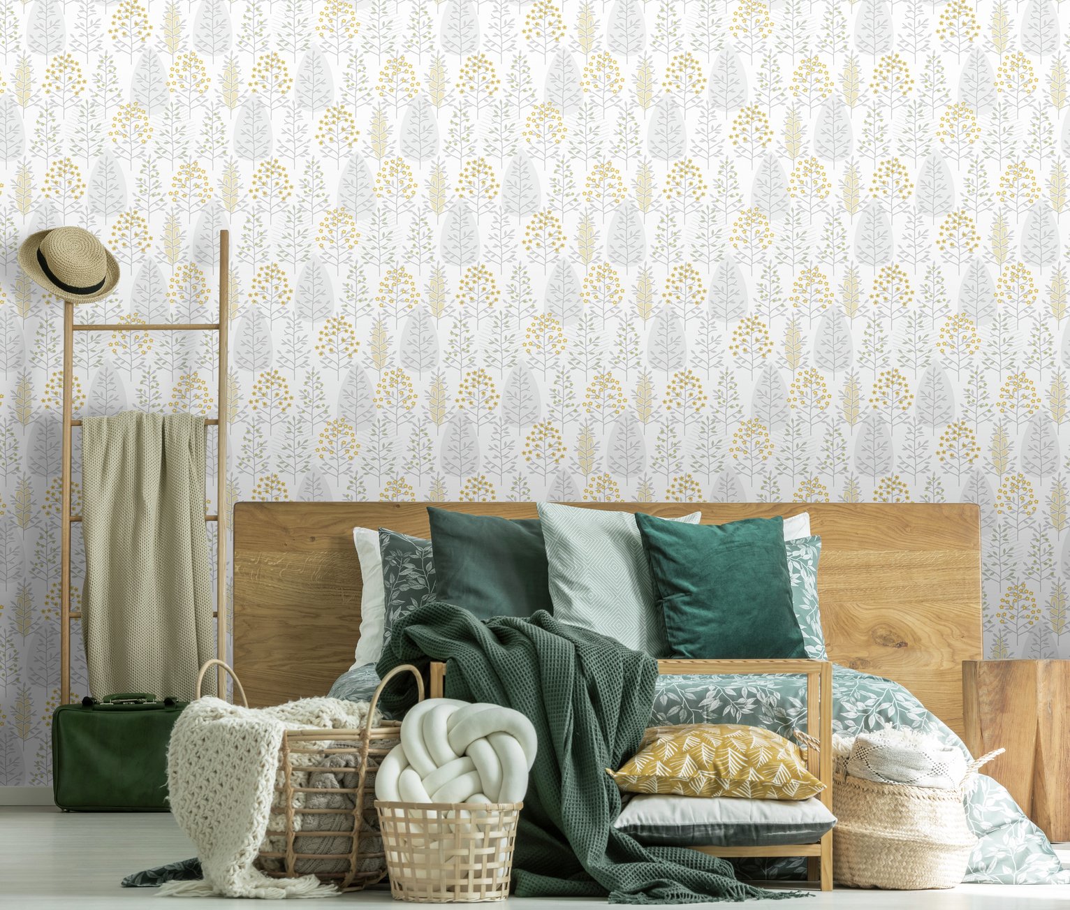 Fresco Scandiscape Ochre Yellow Wallpaper Review