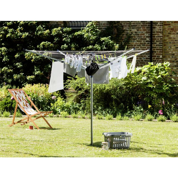 Argos Home Lift & Click 60m 4 Arm Rotary Airer 0