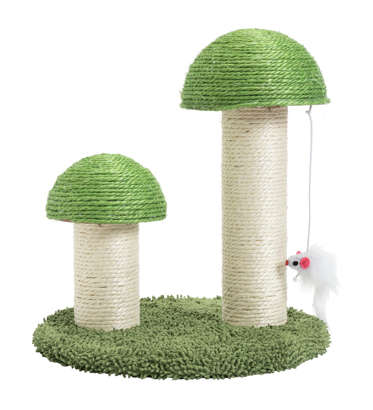 Double Toadstool Cat Scratcher & Mouse