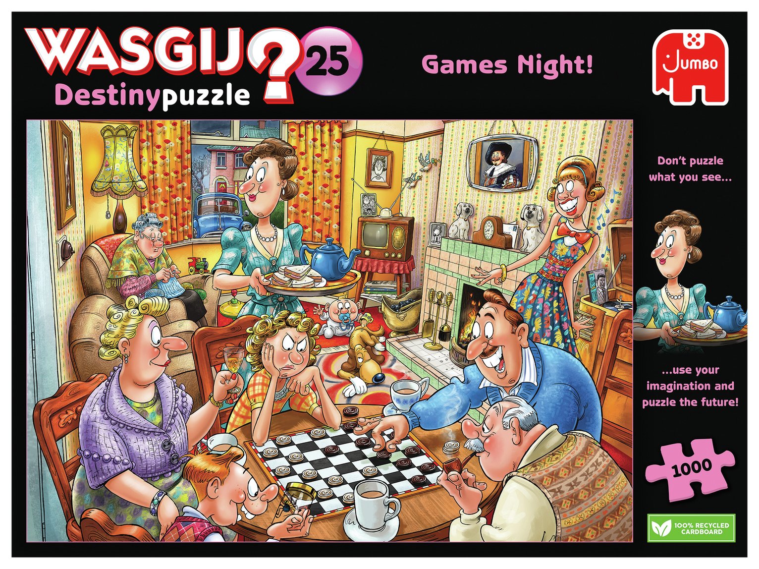 Wasgij Destiny 25: Games Night 1000 Piece Jigsaw Puzzle