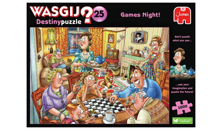 Wasgij Destiny 25: Games Night 1000 Piece Jigsaw Puzzle