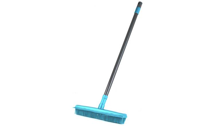 Rubber Broom Brush With Squeegee For Hair, Dust & Spills - Inspire Uplift