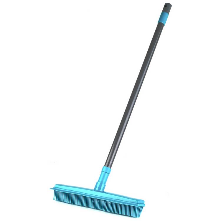 Beldray 2-in-1 Pet Lift & Trap Extendable Rubber Head Broom 0