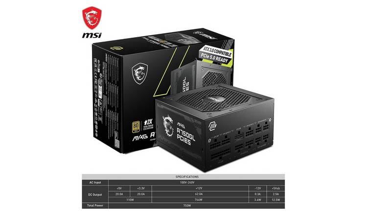 MSI MAG A750GL PCIE5 (750 W)