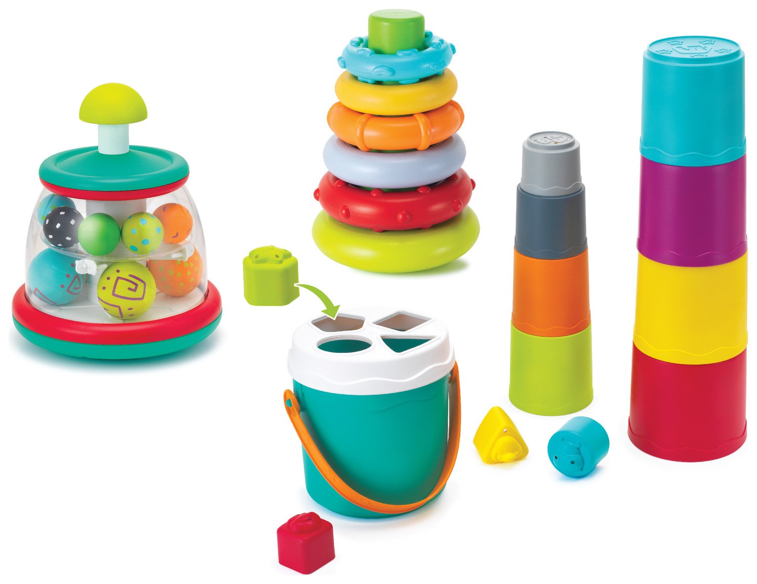 Infantino 3 In 1 Stack Sort And Spin Set review