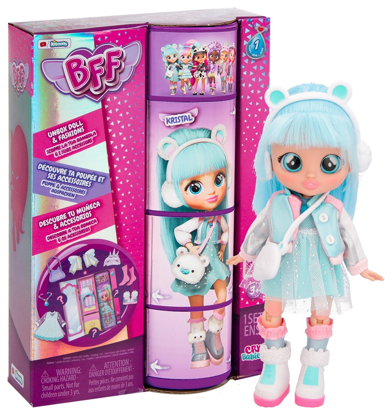 Buy Cry Babies BFF Series 1 Kristal Doll - 8inch/20cm | Dolls | Argos