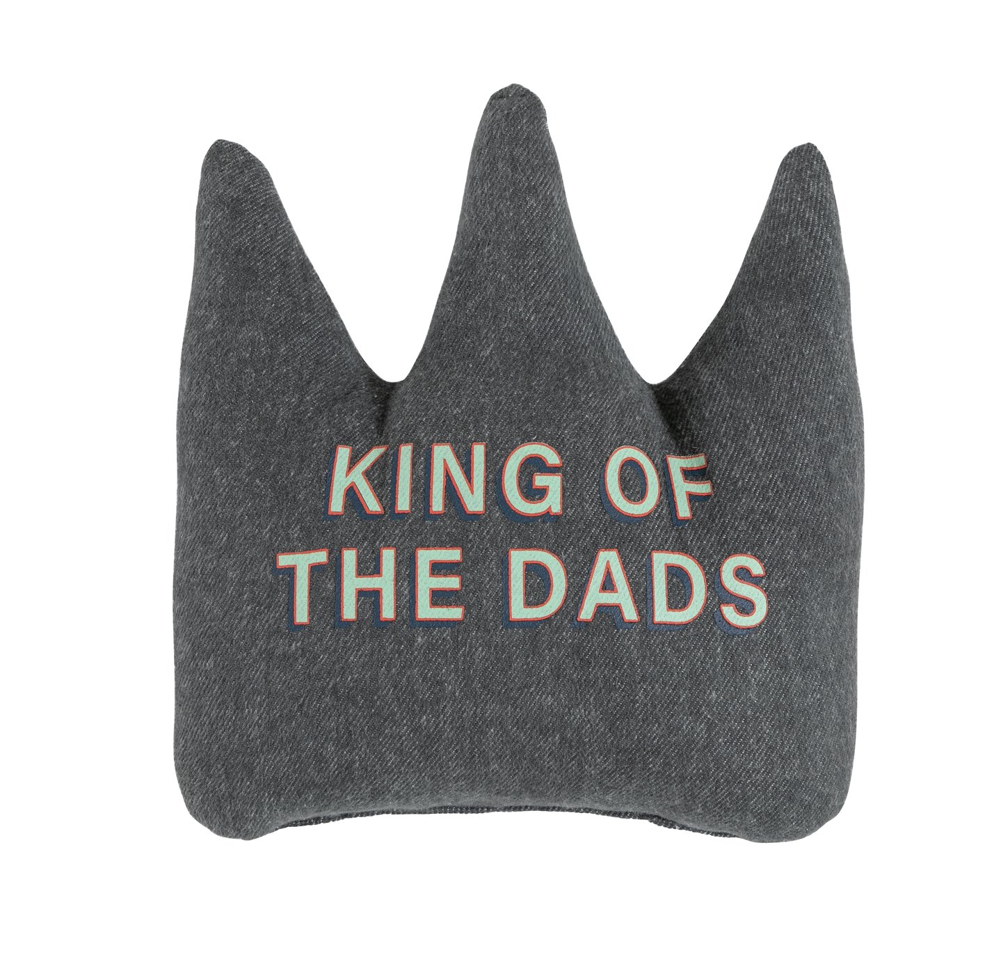 Argos Home King Of Dad Cushion - Grey
