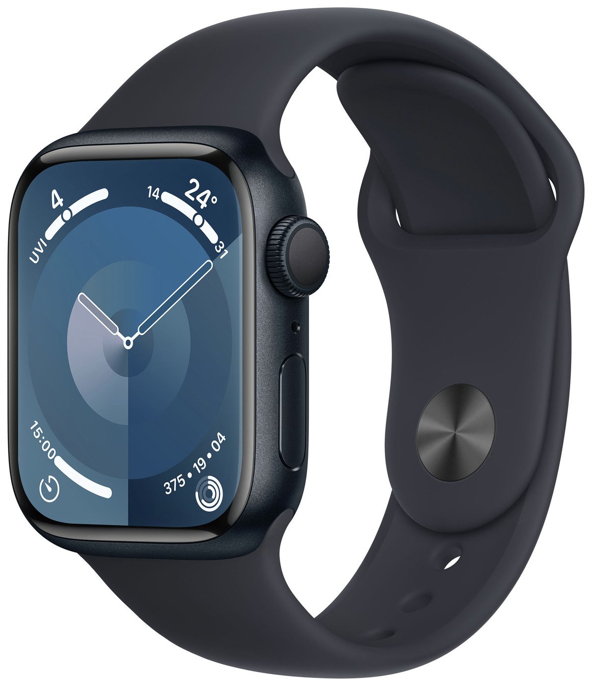 Apple Watch Series 9 41mm Alu Case/Midnight Sport Band S/M 