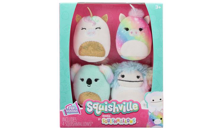 Squishville by Original Squishmallows Play and Display Storage - Four  2-Inch Plu