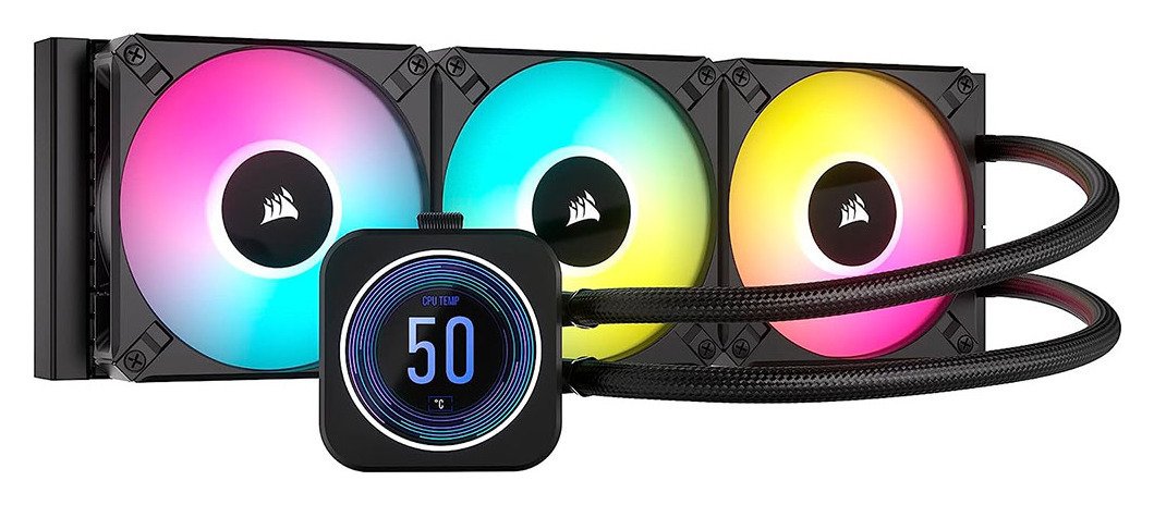 Corsair iCUE H150i ELITE LCD XT Liquid CPU Cooler - Black