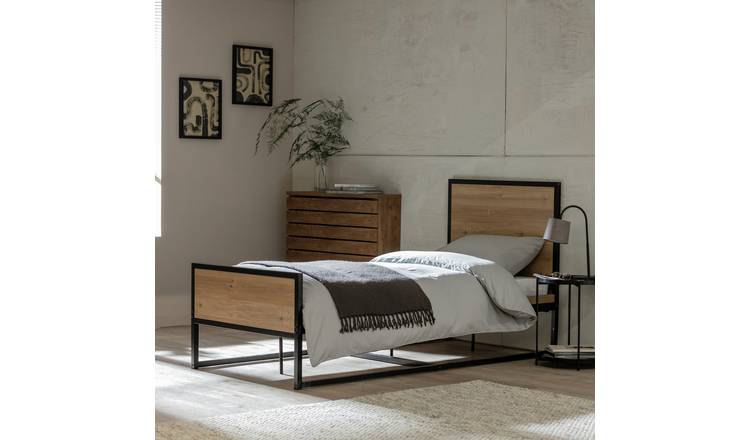 Habitat Loft Living Single Wooden Bed Frame - Oak