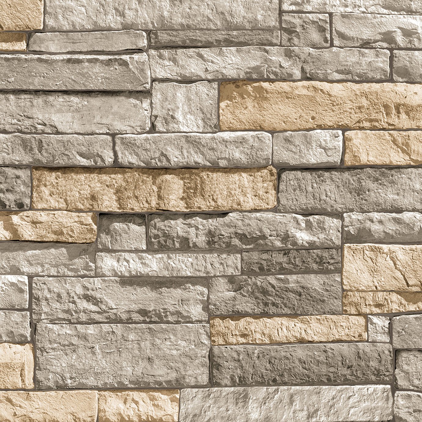 Superfresco Easy Ledgestone Grey Terracotta Wallpaper