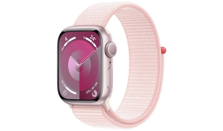Apple Watch Series 9 41mm Alu Case/ Light Pink Sport Loop