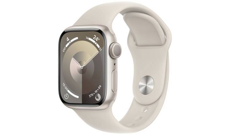 Apple Watch Series 9 41mm Alu Case/Starlight Sport Band S/M 
