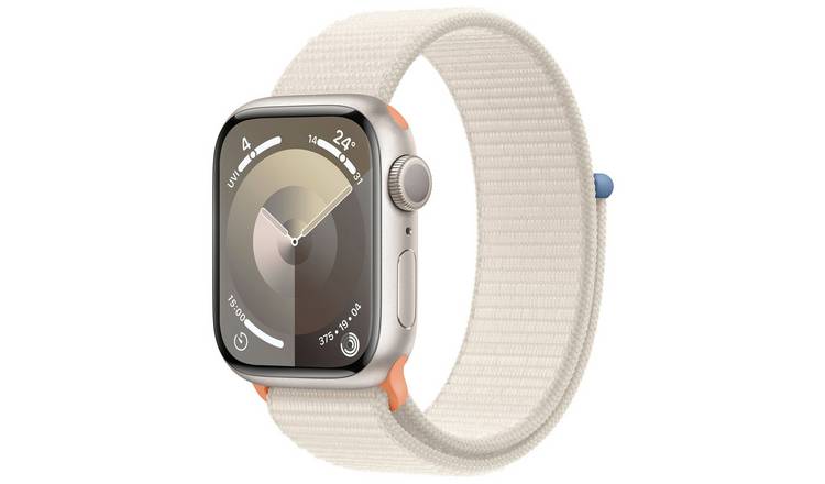 Apple Watch Series 9 41mm Alu Case/ Starlight Sport Loop
