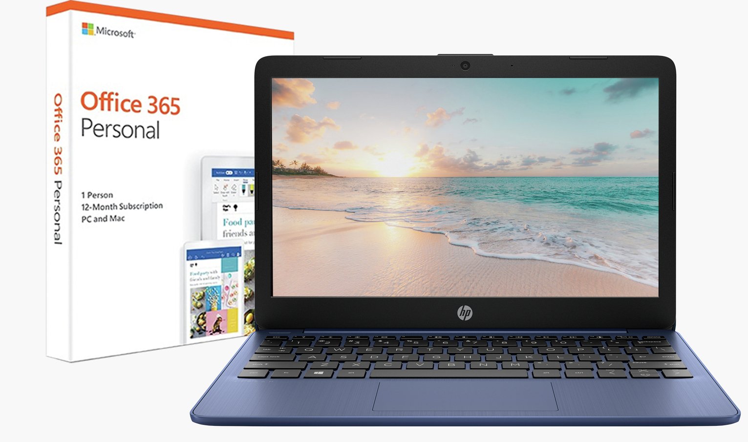 HP Stream 11.6 Inch Celeron 2GB 32GB Cloudbook - Blue